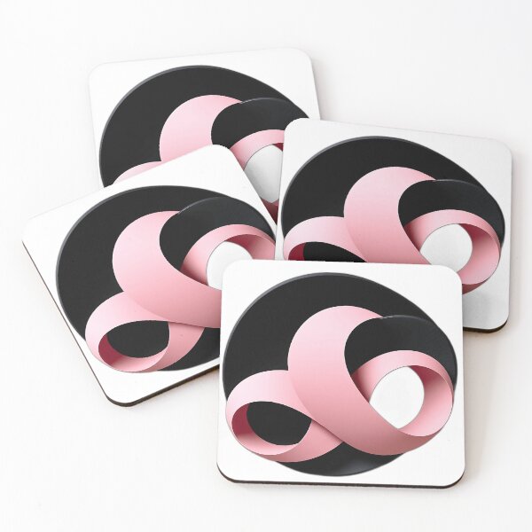 Item preview, Intricate Organic Curves in Pastel Pink and Black designed and sold by sharon1210.