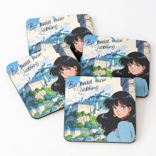 Item preview, Romantic Anime Girl in Salzburg Austria Europe  Shoujo Manga Style  designed and sold by Kawaii-Sky.