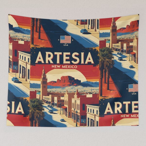 Item preview, Artesia New Mexico 1950s USA Vintage Travel Tourism designed and sold by TravelersGems.