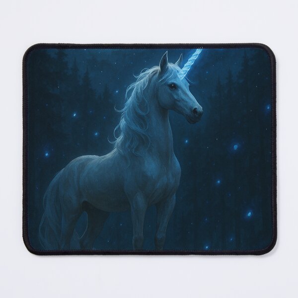 Item preview, Moonlight Unicorn – Enchanted Fantasy Artwork designed and sold by Lolili69.