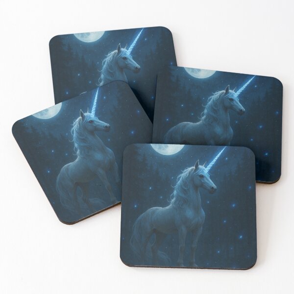Item preview, Moonlight Unicorn – Enchanted Fantasy Artwork designed and sold by Lolili69.