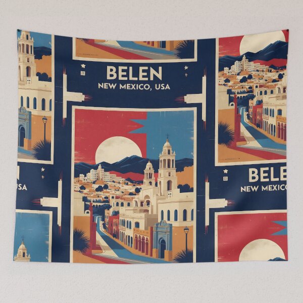 Item preview, Belen New Mexico 1950s USA Vintage Travel Tourism designed and sold by TravelersGems.