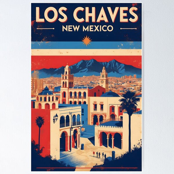Item preview, Los Chaves New Mexico 1950s USA Vintage Travel Tourism designed and sold by TravelersGems.