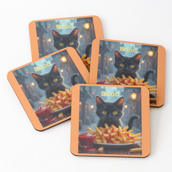 Item preview, Halloween pumpkin fries and catsup  designed and sold by seahorse crossing.