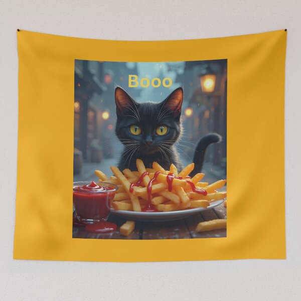 Item preview, Halloween pumpkin fries and catsup  designed and sold by seahorse crossing.