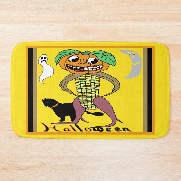 Item preview, Spooked Halloween Vegetable Character with Black Cat designed and sold by kristalcurt.