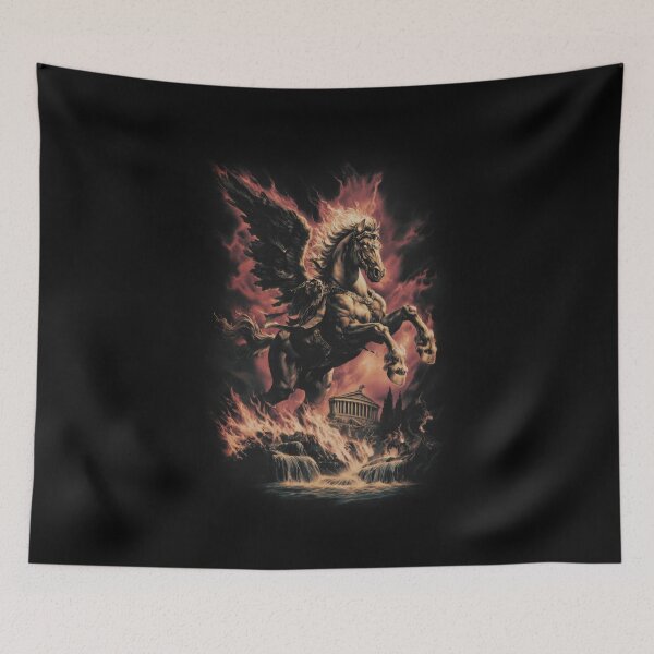 Item preview, Dark Pegasus – Mythical Winged Horse of Fire designed and sold by Enea Kelo.