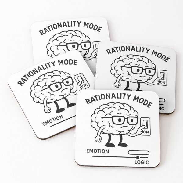 Item preview, Rationality Mode – Logic Over Emotion Brain designed and sold by jelonkaa.