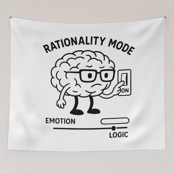 Item preview, Rationality Mode – Logic Over Emotion Brain designed and sold by jelonkaa.
