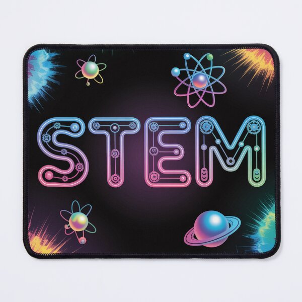 Item preview,  A surreal sticker art piece featuring the text "STEM"  designed and sold by Lilashakti ⭐️ ⭐️ ⭐️ ⭐️ ⭐️.