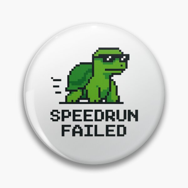 Item preview, Speedrun Failed – Funny Pixel Turtle Design designed and sold by SlomianyPisarz.