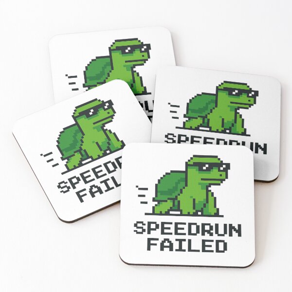 Item preview, Speedrun Failed – Funny Pixel Turtle Design designed and sold by SlomianyPisarz.