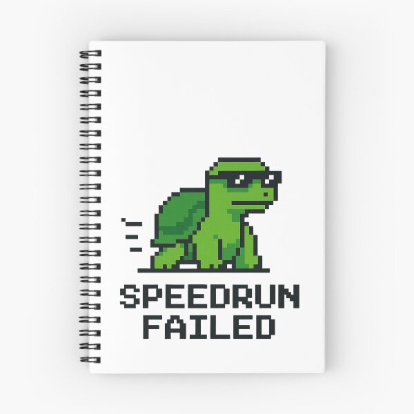 Item preview, Speedrun Failed – Funny Pixel Turtle Design designed and sold by SlomianyPisarz.