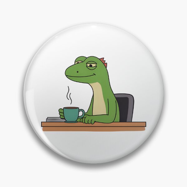 Item preview, Coffee Lizard - Lizard Meme designed and sold by Domcreations4.