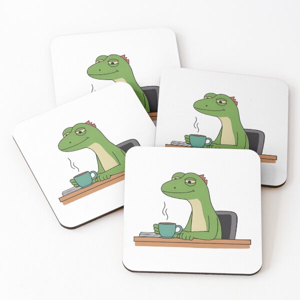 Item preview, Coffee Lizard - Lizard Meme designed and sold by Domcreations4.