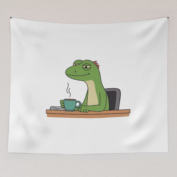 Item preview, Coffee Lizard - Lizard Meme designed and sold by Domcreations4.