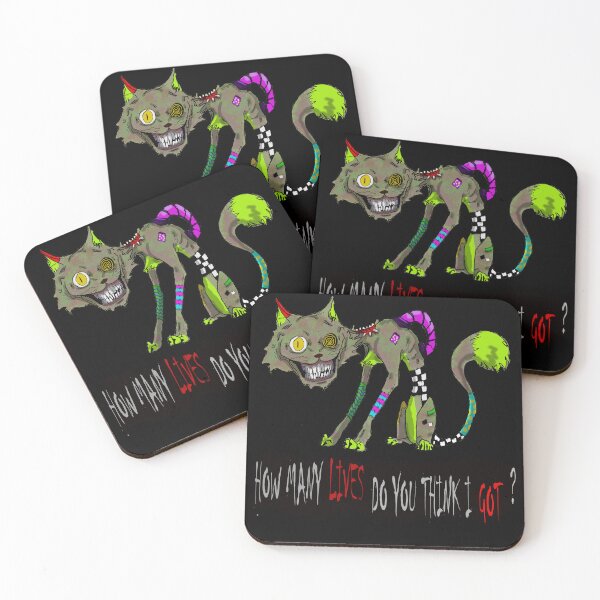 Item preview, Deranged Kitty Horror Painting designed and sold by Leviathancraft.