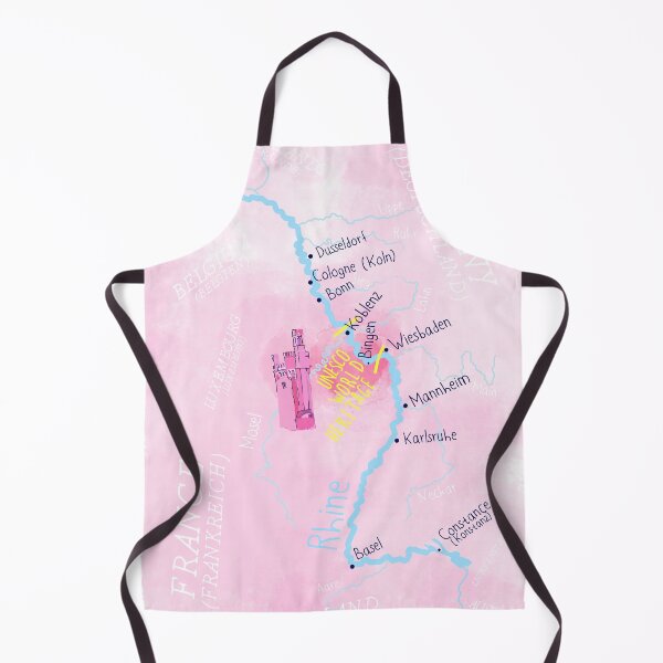Item preview, Map of the Rhine showing the location of the UNESCO World Heritage Site in the Middle Rhine designed and sold by The Rhine in my suitcase.