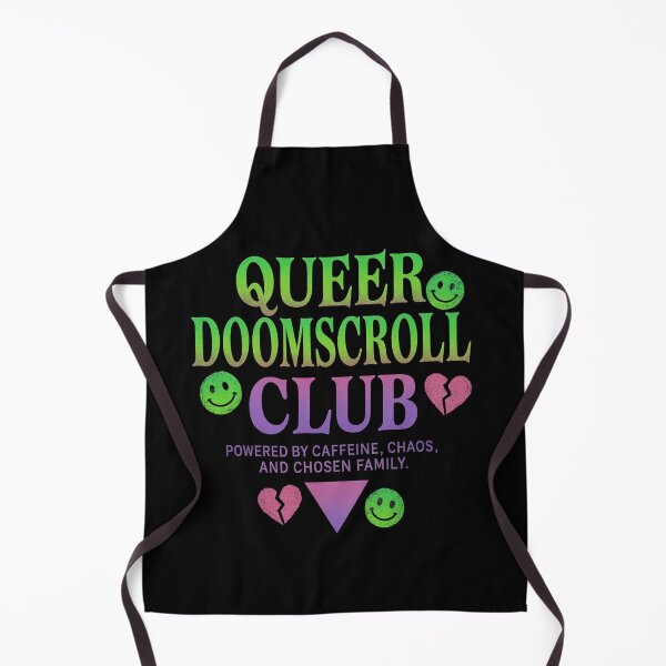 Item preview, QUEER DOOMSCROLL CLUB – 90’s Retro Rave Style | LGBTQIA+ Pride Graphic designed and sold by IBD-HOUS.