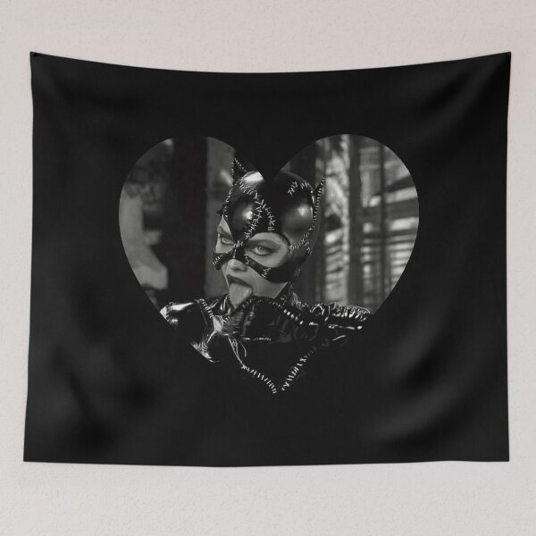 Item preview, Catwoman Heart in Black and White designed and sold by cemetery girl.