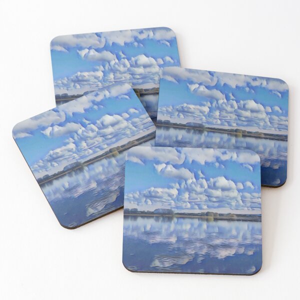 Item preview, Blue cloudscape lake designed and sold by MiKaBerlin.