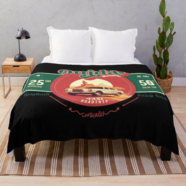 Item preview, Oujda Saïdia Roadtrip – Vintage Moroccan Taxi Design designed and sold by akartaws.