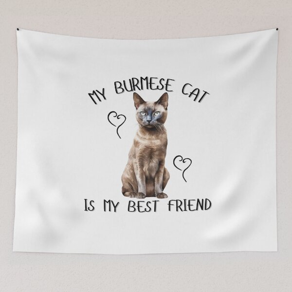 Item preview, My Burmese Cat Is My Best Friend designed and sold by Viikis.