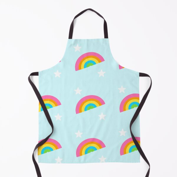 Item preview, Cute rainbow with stars seamless pattern in blue background designed and sold by juoctaviniarts.