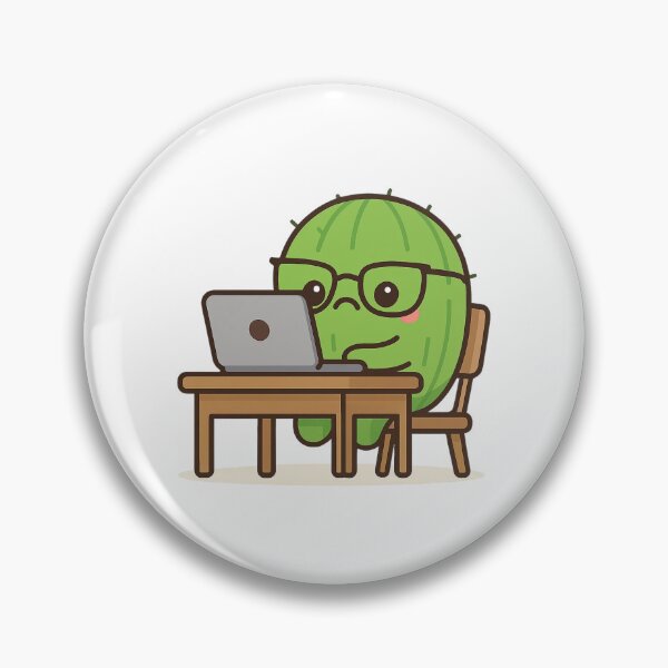 Item preview, Working Cactus – Cute Kawaii Chibi Plant Design designed and sold by artbyTSR.