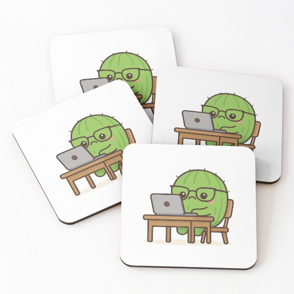 Item preview, Working Cactus – Cute Kawaii Chibi Plant Design designed and sold by artbyTSR.