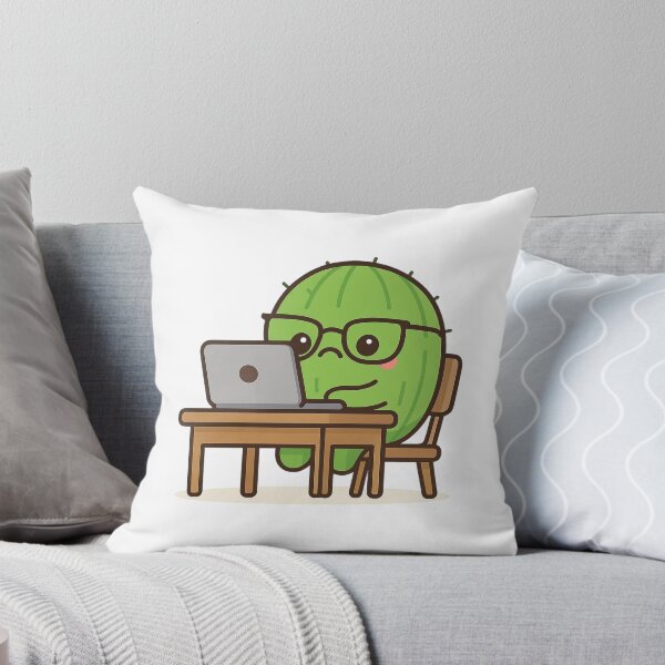 Item preview, Working Cactus – Cute Kawaii Chibi Plant Design designed and sold by artbyTSR.