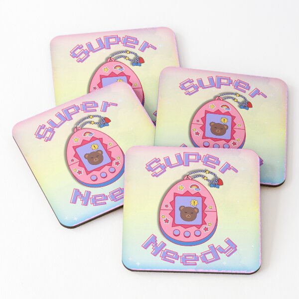 Item preview, Super Needy – Tamagotchi-Inspired Sticker designed and sold by LowlaBug Designs.