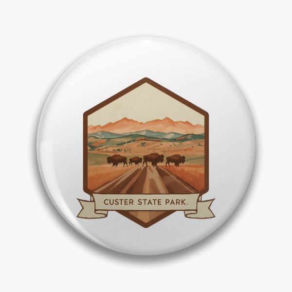 Item preview, Custer State national park - visit our South Dakota America parks save our bison forest designed and sold by SkeletonsDanger.