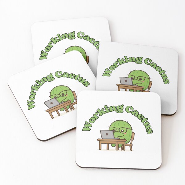 Item preview, Working Cactus – Cute Kawaii Chibi Plant Design designed and sold by artbyTSR.