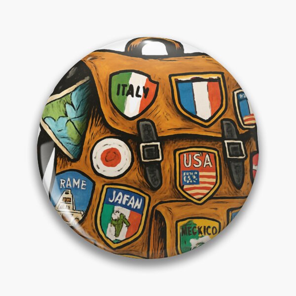 Item preview, Global Journey : Patches of Adventure designed and sold by SketchyHub.