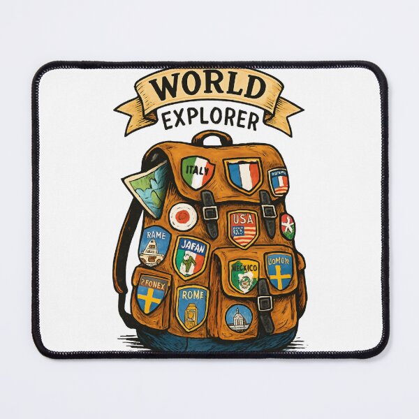 Item preview, Global Journey : Patches of Adventure designed and sold by SketchyHub.