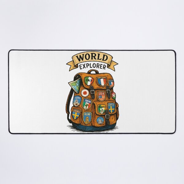 Item preview, Global Journey : Patches of Adventure designed and sold by SketchyHub.
