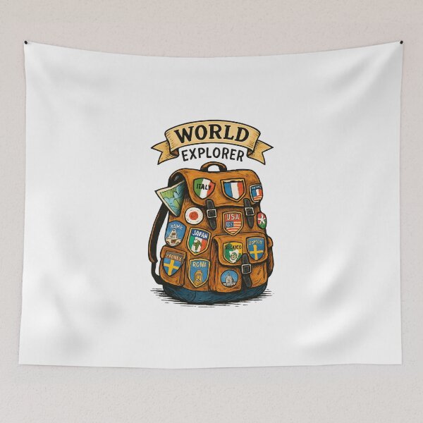 Item preview, Global Journey : Patches of Adventure designed and sold by SketchyHub.