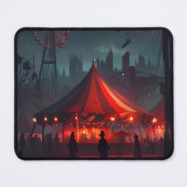 Item preview, Dark Carnival at Night with Ferris Wheels designed and sold by NebulaHorizon.