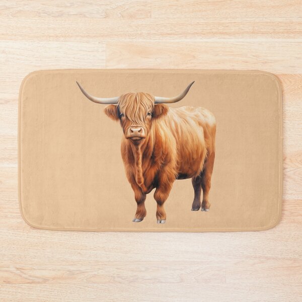 Item preview, Golden Highland Cow designed and sold by Violet Peonies.