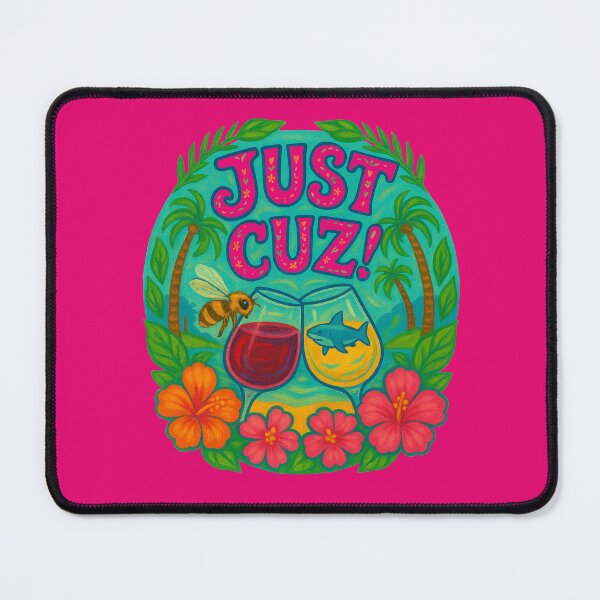 Item preview, Colorful Cousins Weekend Shirt with the phrase Just Cuz! designed and sold by SpeakBoldly.