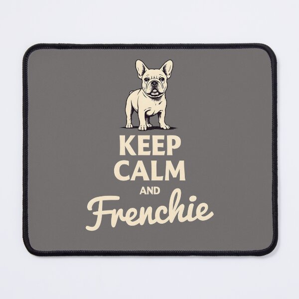 Item preview, Keep Calm and Frenchie designed and sold by TheEmptyBottleStudio.