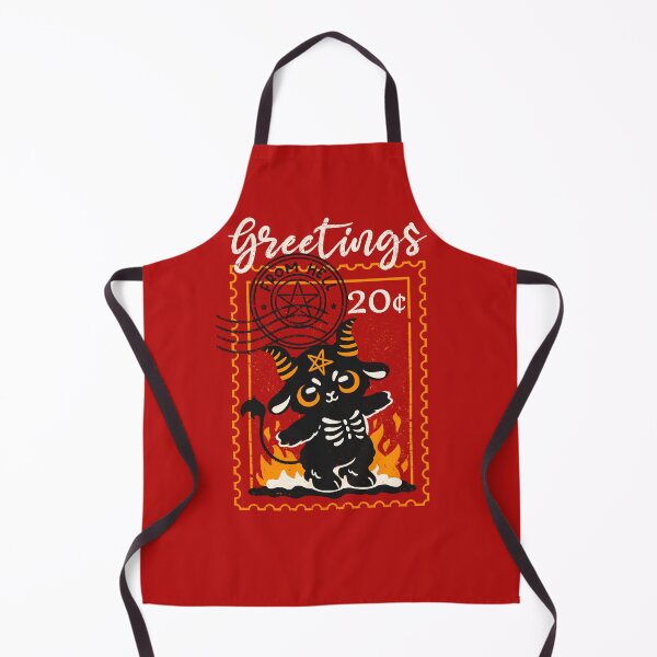 Item preview, Greetings from hell postage stamp designed and sold by NemiMakeit.