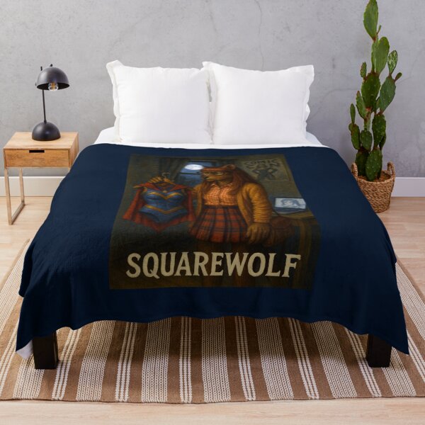 Item preview, Squarewolf Nerd Girl designed and sold by Tridentulus.
