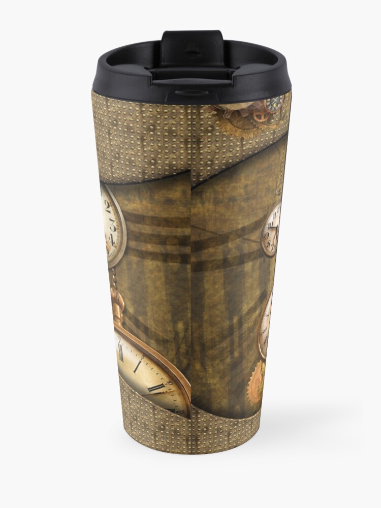 Alternate view of Noble steampunk design Travel Coffee Mug