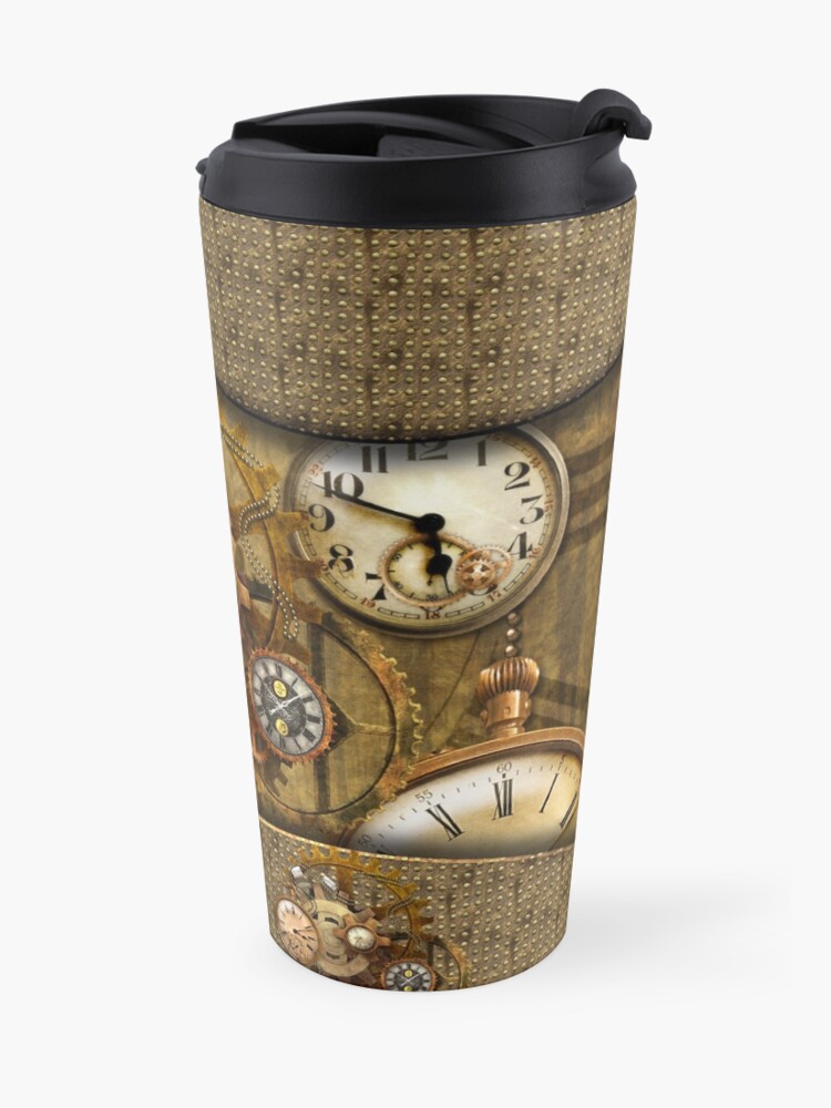 Alternate view of Noble steampunk design Travel Coffee Mug
