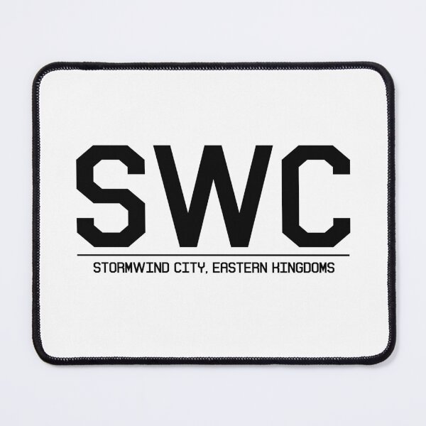 Item preview, Stormwind City, Eastern Kingdoms Airport Code - Black designed and sold by dirtnappd.