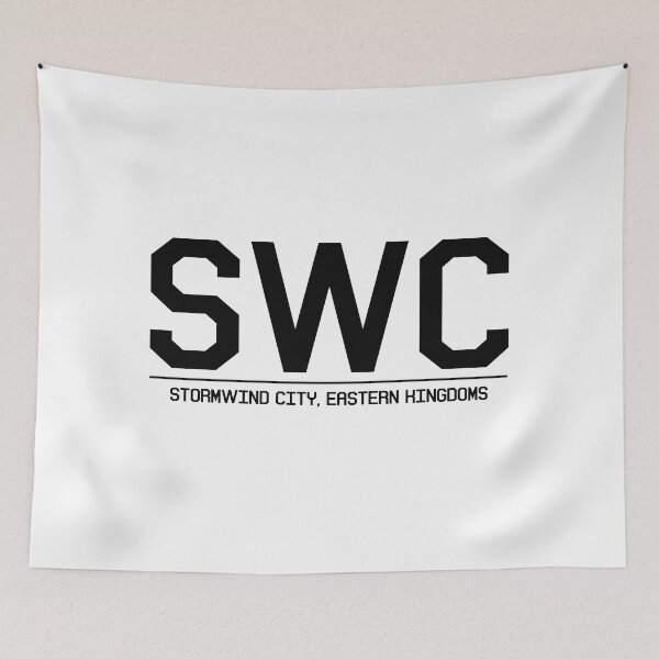Item preview, Stormwind City, Eastern Kingdoms Airport Code - Black designed and sold by dirtnappd.