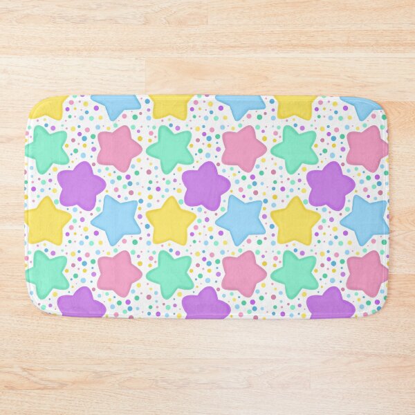 Item preview, Cute pastel colors stars seamless pattern in white background designed and sold by juoctaviniarts.