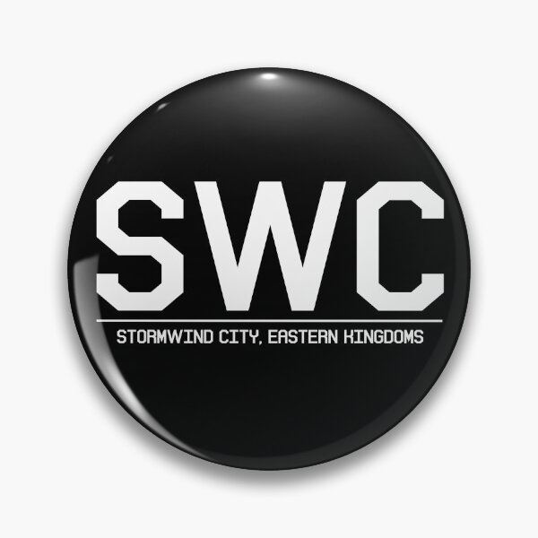 Item preview, Stormwind City, Eastern Kingdoms Airport Code - White/Black designed and sold by dirtnappd.